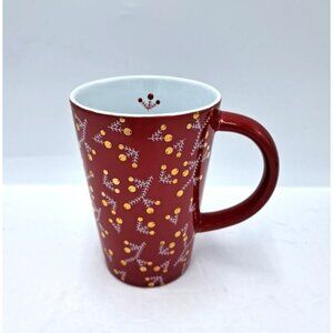 Davids Tea The Perfect Mug 16 oz 473 mL Berry Red - Holly Golden Berry Branches